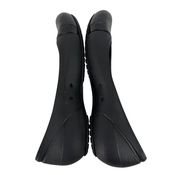 Crocs Gianna Alice Ballet Flats Shoes Black Size 7 Casual Comfort Minimalist - Picture 5 of 8